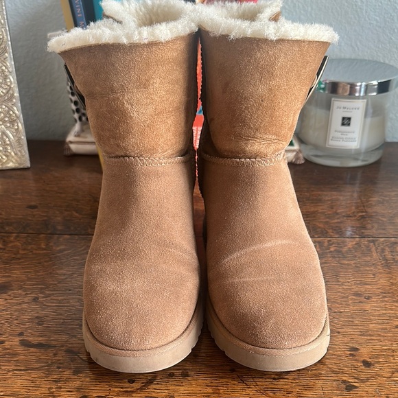 UGG Shoes - UGG Tan Winter Rain Boots with Plush Lining
